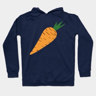 Fresh carrot cartoon style. Hoodie